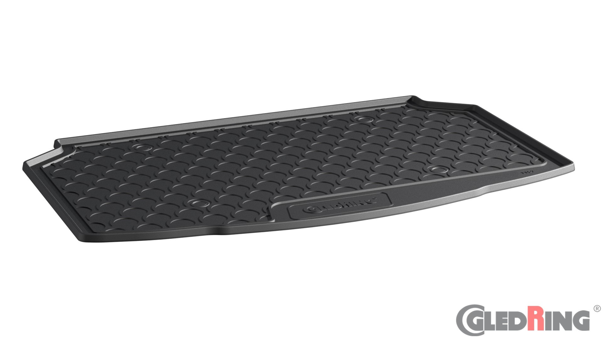 Original Gledring Premium Gummi Kofferraummatte - TOYOTA Yaris (Tiefer standard Boden) 2020->